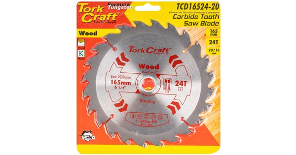 Blade Tct 165 X 24t 20/16 General Purpose Rip product image