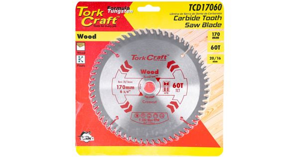 Blade Tct 170 X 60t 20/16 General Purpose Cross Cut product image