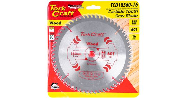 Blade Tct 185 X 60t 16mm General Purpose Cross Cut product image