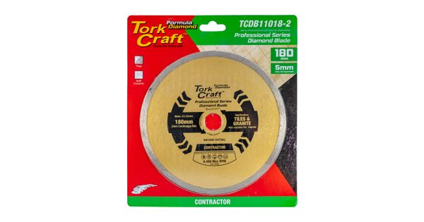 Diamond Blade 180mm X 22.23 Continues Rim product image