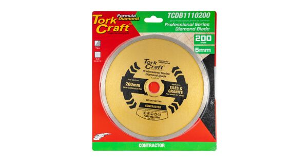Diamond Blade 200mm X 22.22 Continues Rim product image