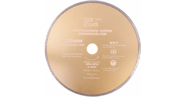 Diamond Blade 230mm X 25.4 Continues Rim product image