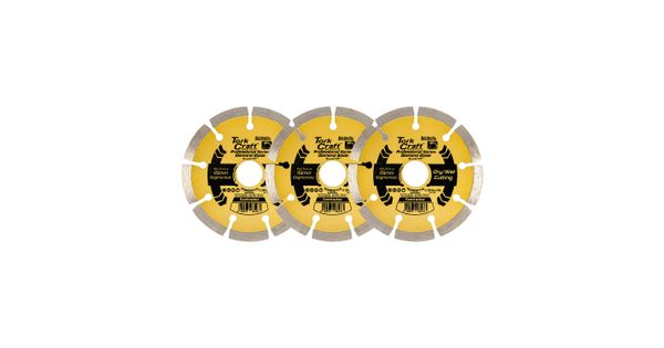 Diamond Blade Segmented 115mm Professional Bulk 3 Pack Shrink product image