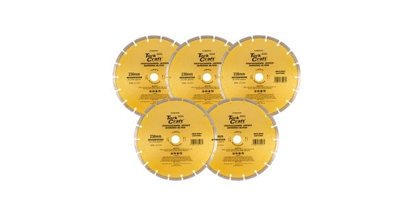 Diamond Blade Segmented 230mm Professional Bulk 5 Pack product image