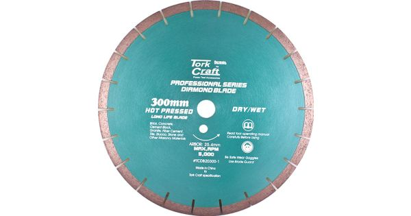 Dia. Blade 300x12x25.4mm Gen. Purp. Hot Pressed Segmented product image