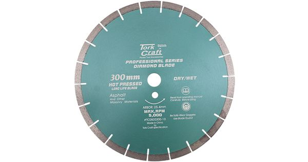 Diamond Blade 300 X 25.4mm Asphalt Hot Pressed Segmented Tar product image