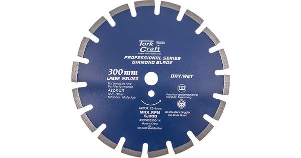 Diamond Blade 300 X 25.4mm Asphalt Laser Welded Segmented Tar product image