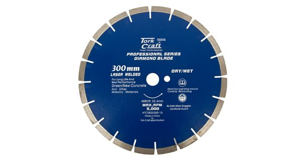Diamond Blade 300 X 25.4mm Green / New Concrete Laser Welded Segmented product image