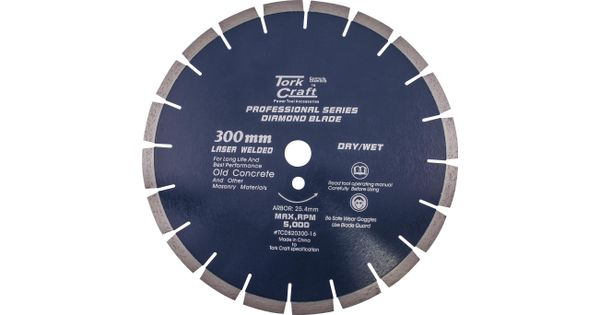 Diamond Blade 300 X 25.4mm Old Concrete Laser Welded Segmented product image