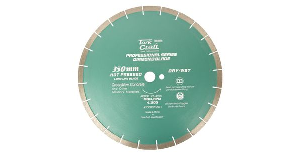 Dia. Blade 350x25.4mm Green/new Concrete Hot Pressed product image