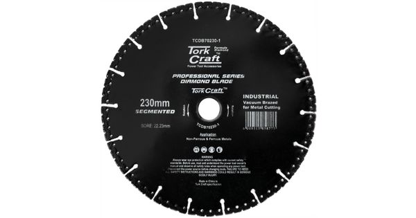 Diamond Blade Seg.230x22.23mm Vacuum Brazed Metal Cutting product image