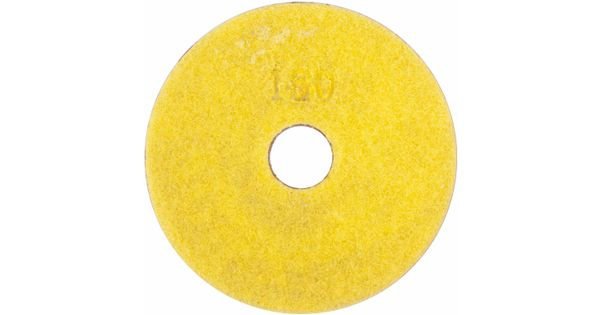 100mm Diamond Wet Polishing Pad 150 Grit Yellow product image