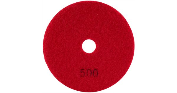 100mm Diamond Wet Polishing Pad 500 Grit Red product image