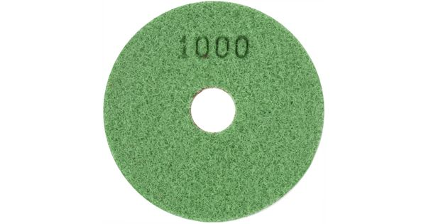 100mm Diamond Wet Polishing Pad 1000 Grit Dark Green product image