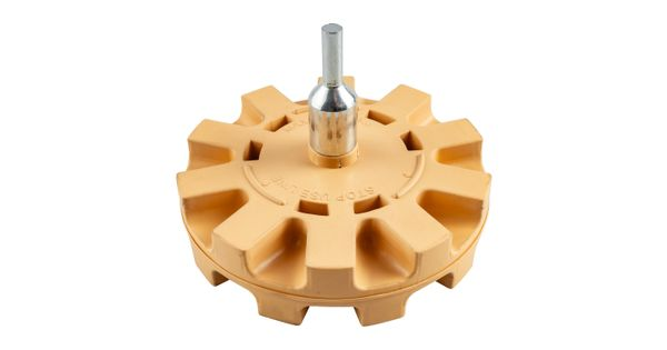 Rubber Eraser Wheel Serrated 100mm X 6mm Spindle product image