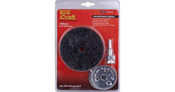 Face Off Disc & Arbor 100mm Carded For Drill product image