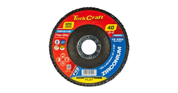 Flap Disc Zirconium 125mm 40 Grit Flat product image