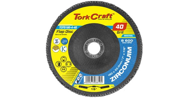 Flap Disc Zirconium 180mm 40grit Angled product image