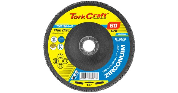 Flap Disc Zirconium 180mm 60grit Angled product image