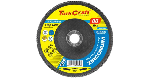Flap Disc Zirconium 180mm 80grit Angled product image