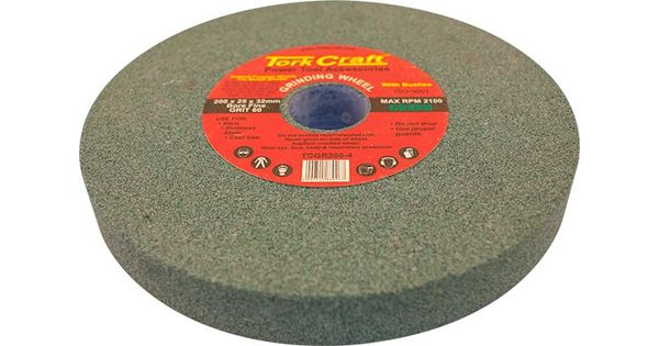 Grinding Wheel 200x25x32mm Bore Fine 60gr W/bushes For B/g Green product image