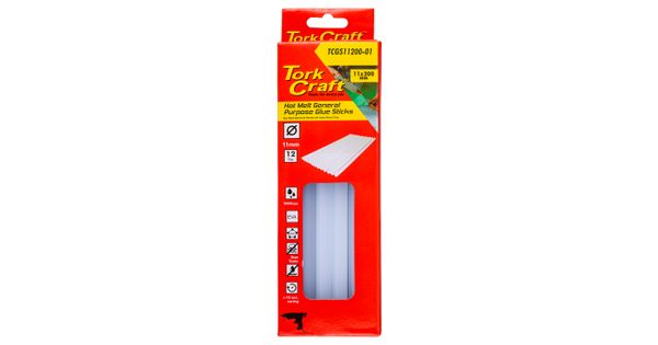 Glue Stick 11 X 200mm 12pc Hot Melt Gen. Purpose Eva 18000cps product image