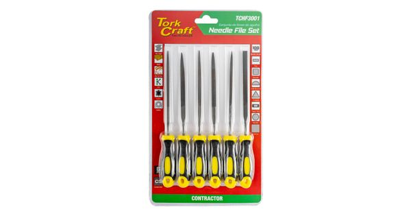Needle File Set 6pc Flat/rnd/square/tri-angle/taper Flat/half Rnd product image