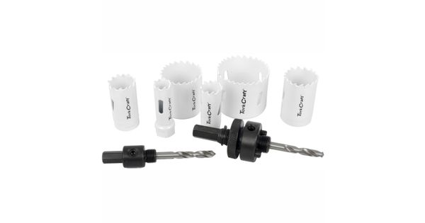 Holesaw Set 9pc In Alum Case Bi-metal 16 20 25 32 40 51mm product image