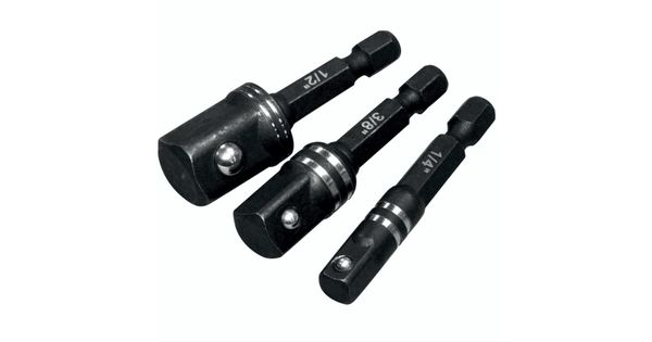 Impact Socket Adaptor 3pc Set 1/4' 3/8' 1/2' product image