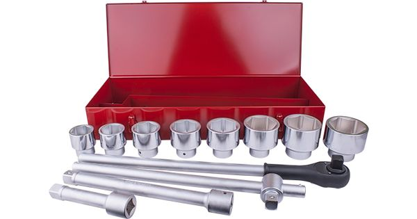 Socket Set 12pc 1' Drive 6pt 46 - 80mm In Metal Case product image