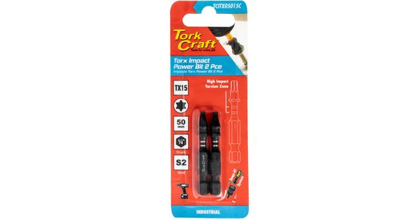 Torx Tx 15 Impact Power Bit 50mm 2pc Carded product image