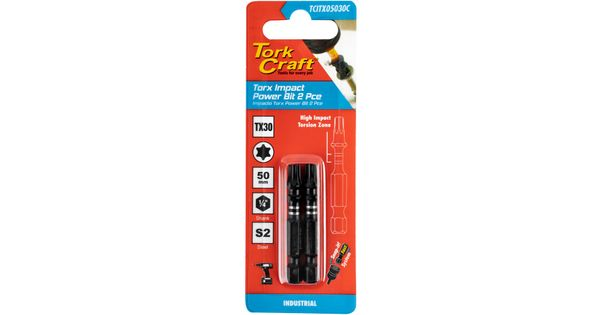 Torx Tx 30 Impact Power Bit 50mm 2pc Carded product image