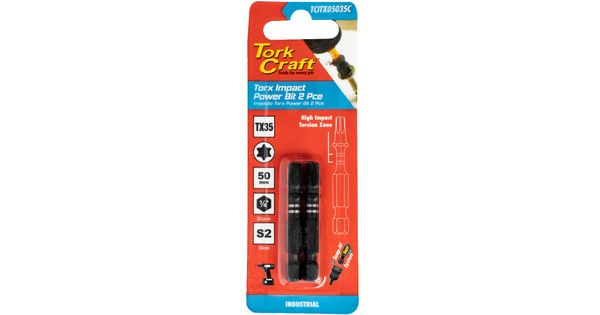 Torx Tx 35 Impact Power Bit 50mm 2pc Carded product image