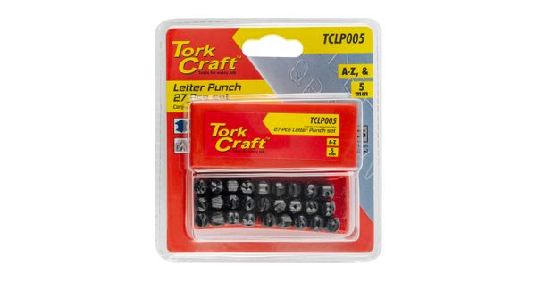 Letter Punch Set 5mm (a-z) Capital Black Finish product image