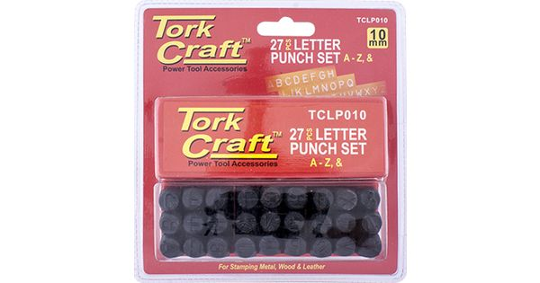 Letter Punch Set 10mm (a-z) Capital Black Finish product image