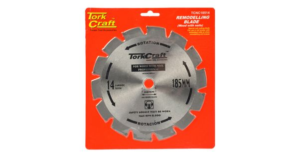 Blade Tct Nail Cutting 185x14t 20-16mm product image