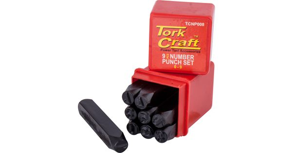 Number Punch Set 8mm (0-9mm) Black Finish product image