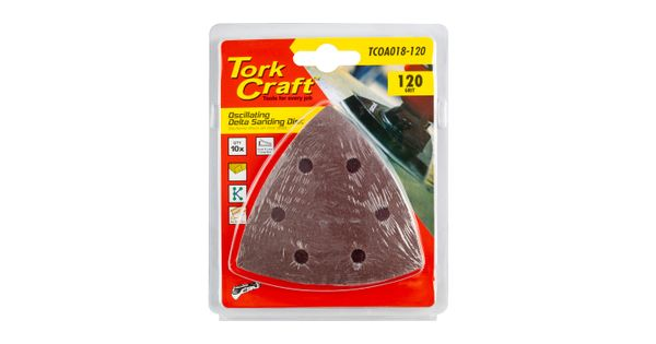 Oscillating Sandpaper A/o 93mm 10pc Delta Shape 120grit product image