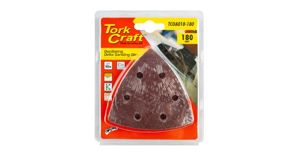 Oscillating Sandpaper A/o 93mm 10pc Delta Shape 180grit product image