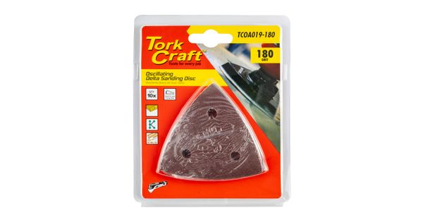 Oscillating Sandpaper A/o 80mm 10pc Delta Shape 180grit product image