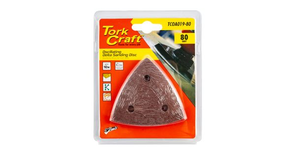 Oscillating Sandpaper A/o 80mm 10pc Delta Shape 80grit product image
