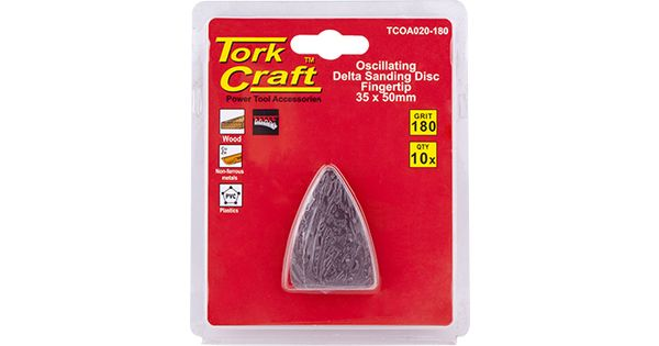 Oscillating Sandpaper A/o 35x50mm 10pc Fingertip 180grit product image