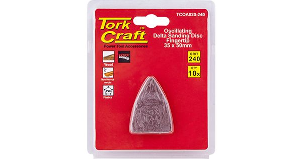 Oscillating Sandpaper A/o 35x50mm 10pc Fingertip 240grit product image