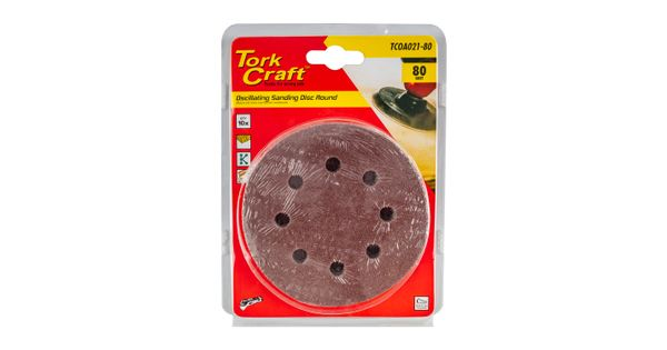 Oscillating Sandpaper A/o 115mm 10pc Round 80grit product image