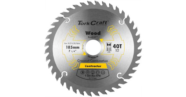 Blade Contractor 185 X 40t 30/20/16/1 Circular Saw Tct product image