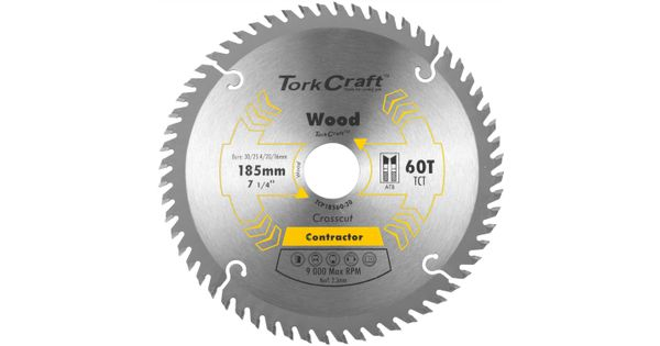 Blade Contractor 185x60t 30/20/16/1 Circular Saw Tct product image