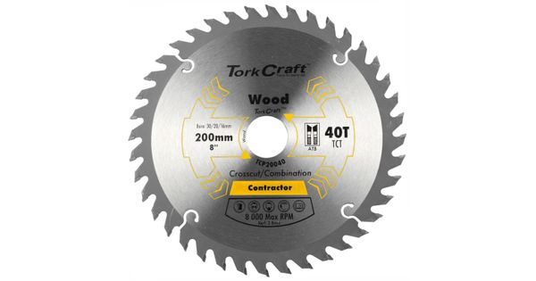 Blade Contractor 200 X 40t 30/1/20/16 Circular Saw Tct product image