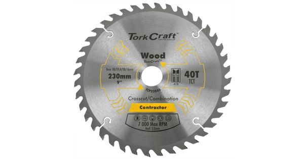 Blade Contractor 230 X 40t 30/1/20/16 Circular Saw Tct product image
