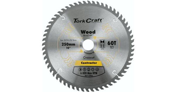 Blade Contractor 250 X 60t 30/20/16 Circular Saw Tct product image