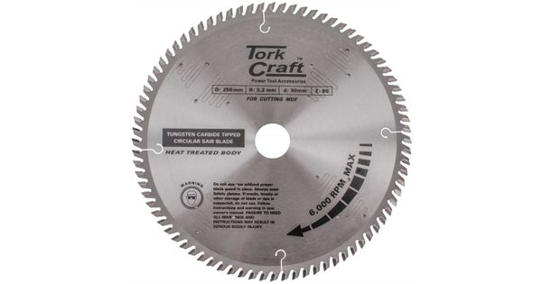Blade Tct 250 X 80t 30mm Alum Tcg Negative Profesional Industrial product image